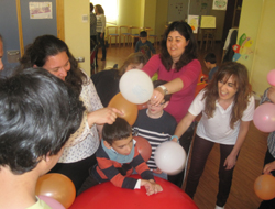 Participantes en el taller de psicomotricidad