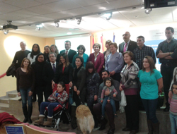 Grupo de participantes en la Jornada sobre el Síndrome de Rett