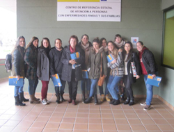 Alumnos de Educación Social de la Universidad de Burgos en su visita al Creer