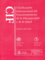 Portada de la Clasificación Internacional del Funcionamiento, de la Discapacidad y de la Salud