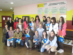 Grupo de alumnos del Instituto Enrique Flórez en el Creer