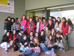 Alumnos de Educación Social en su visita al Creer el 2 de mayo