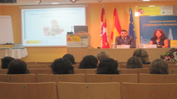 Presentación del curso a cargo de D. Miguel Ángel Ruiz Carabias, Director-Gerente del CREER y de Dña. Simona Palacios Antón, Presidenta de Federación Autismo de Castilla y León