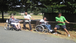 Juegos tradicionales en el Parque El Parral